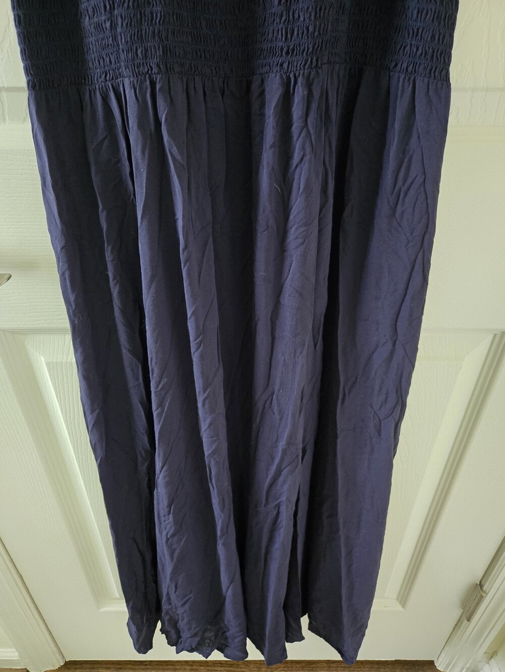 Tory Burch Maxi Summer Navy Coastal Dress with pockets Sz XL GUC - Picture 5 of 11